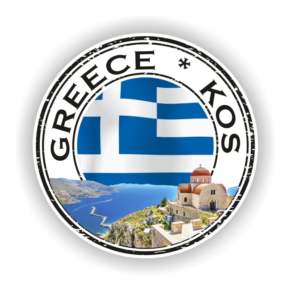 Kos Greece Seal Round Flag