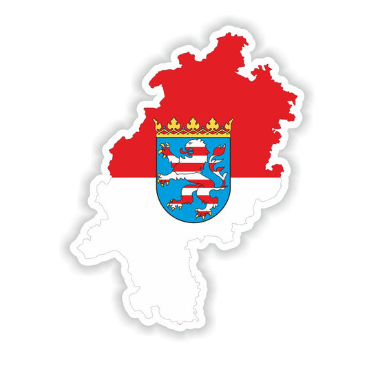 Hesse (Hessen) Map Flag