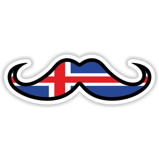 Iceland Moustache Flag