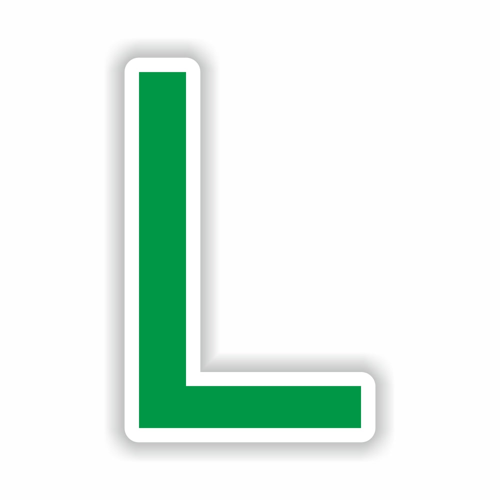 Letter L Green