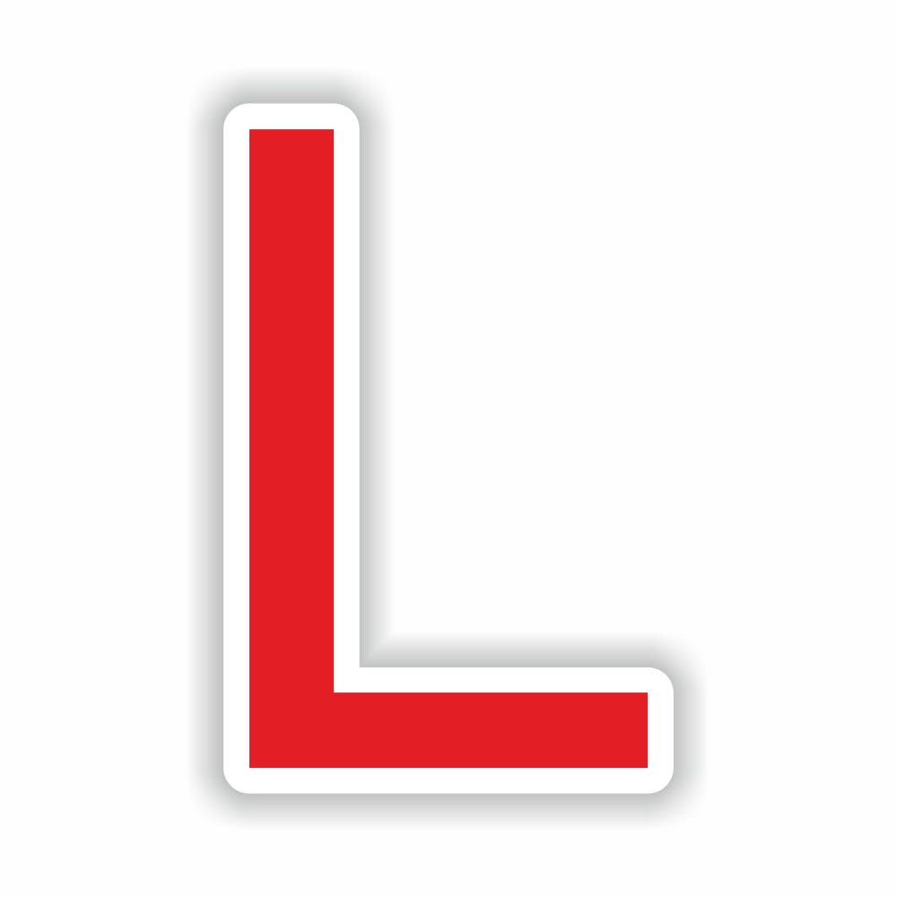 Letter L Red