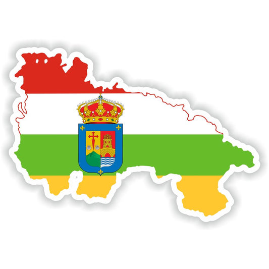 La Rioja Spain Map Flag
