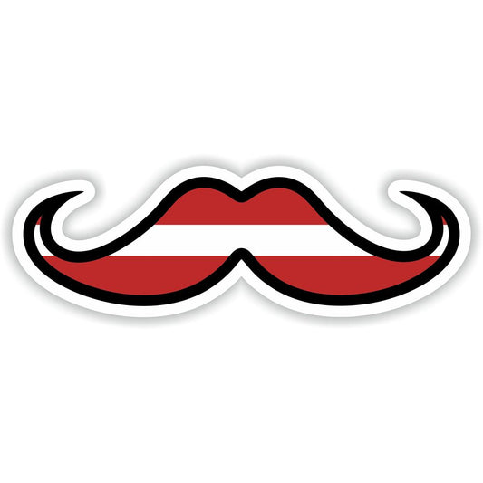 Latvia Moustache Flag