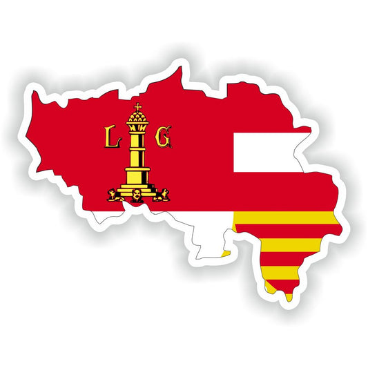 Liege Map Flag
