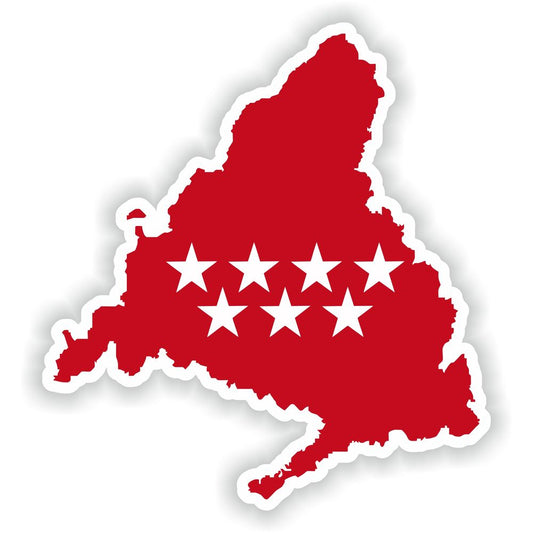 Madrid Spain Map Flag