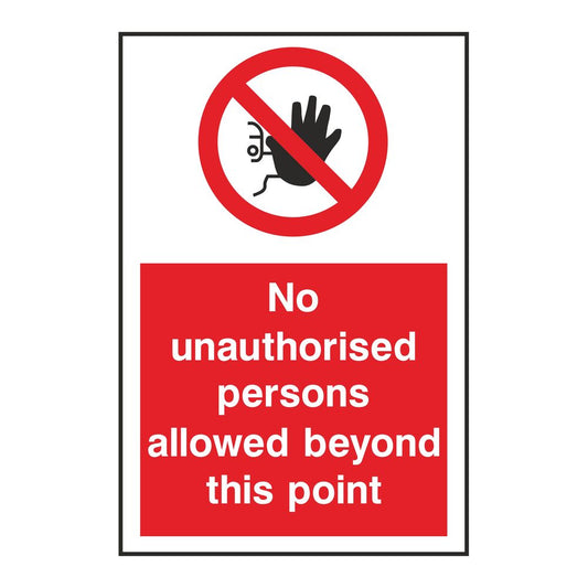 No Unauthorised Persons Allowed