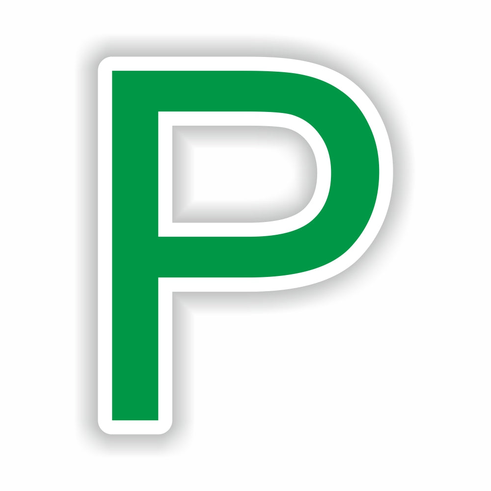 Letter P Green