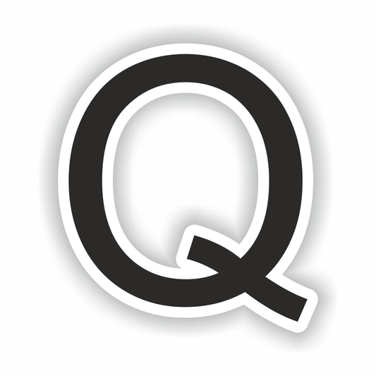 Letter Q Black