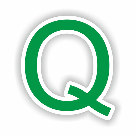 Letter Q Green