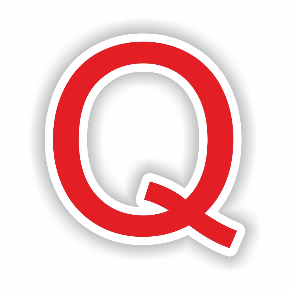 Letter Q Red