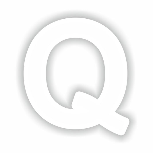 Letter Q White