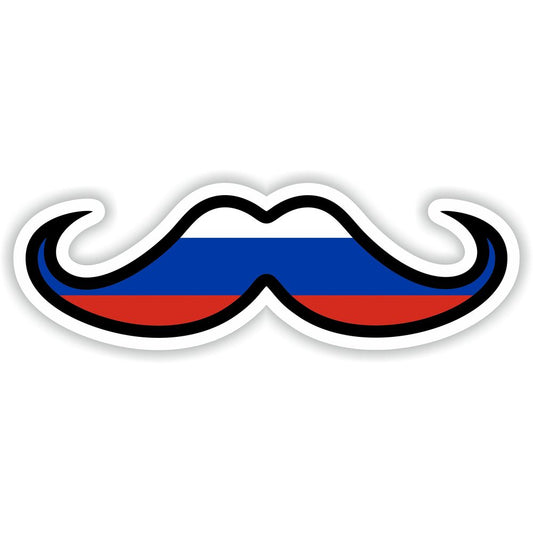 Russia Moustache Flag
