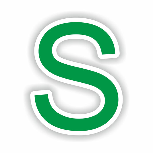 Letter S Green