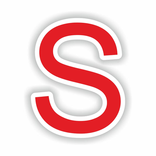 Letter S Red