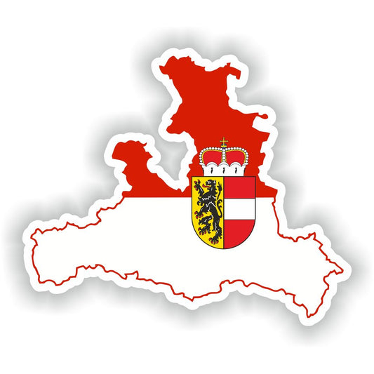 Salzburg Austria Map Flag