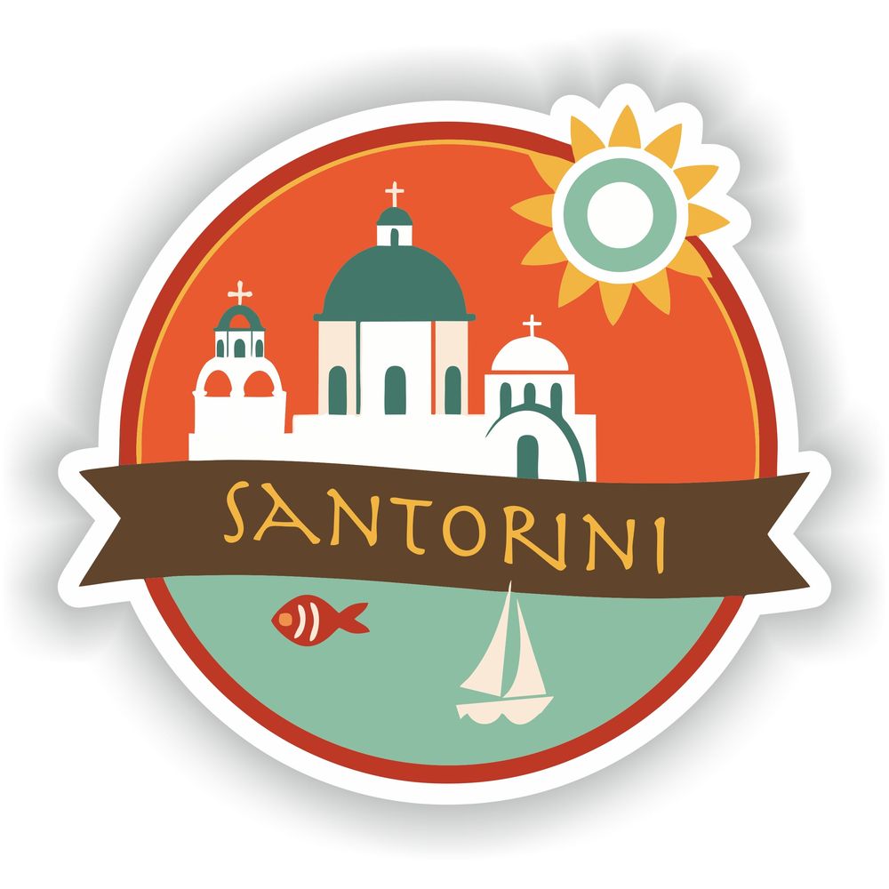 Santorini Flag