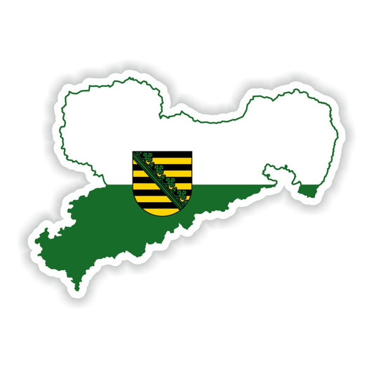 Saxony Map Flag