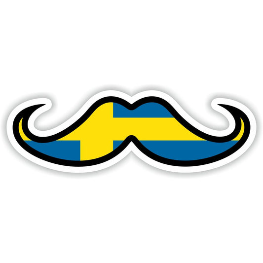Sweden Moustache Flag