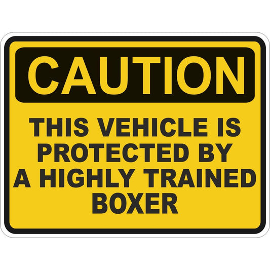 Caution Boxer Vehicle
