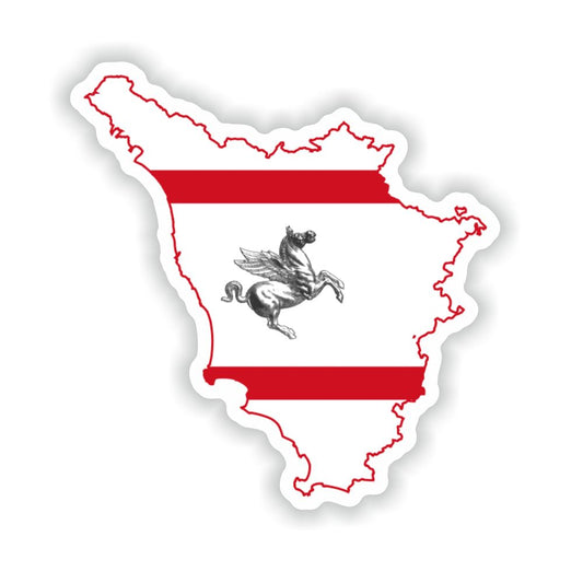 Tuscany Toscana Map Flag