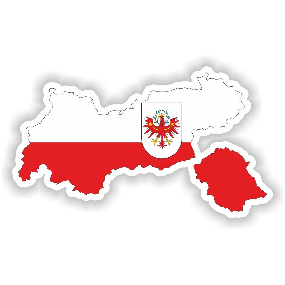 Tyrol Tirol Austria Map Flag