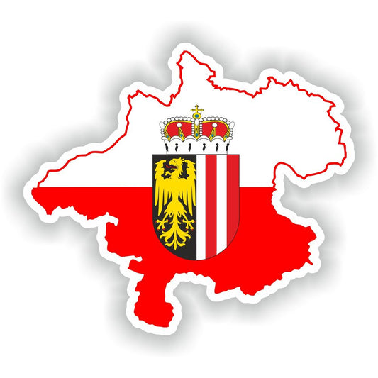 Upper Austria Map Flag