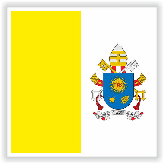 Vatican Flag With Pope Francis Coat