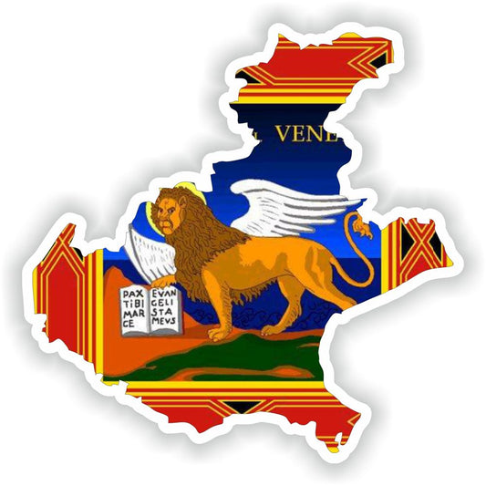 Veneto Map Flag