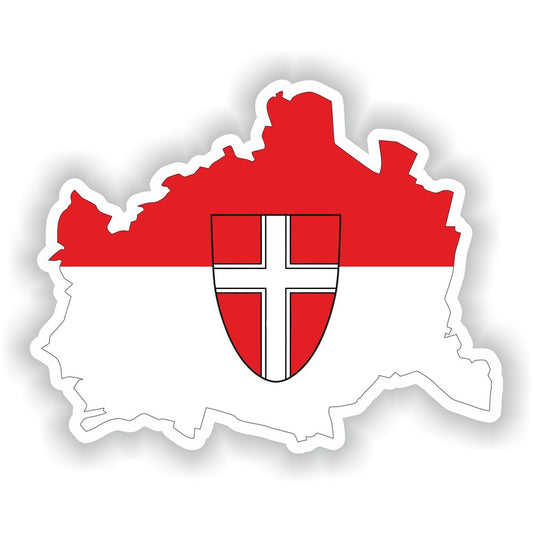 Vienna Map Flag