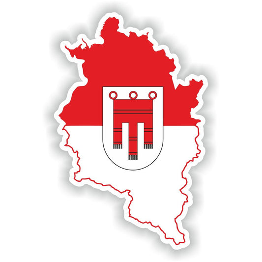 Vorarlberg Austria Map Flag