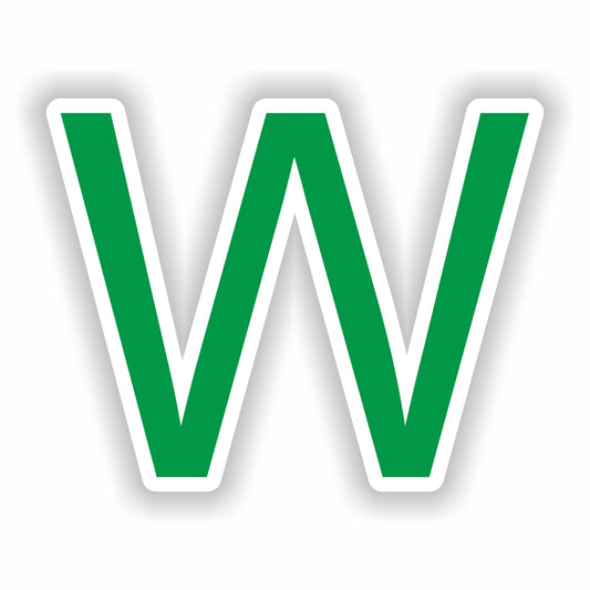 Letter W Green