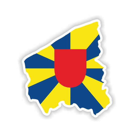 West Flanders Map Flag