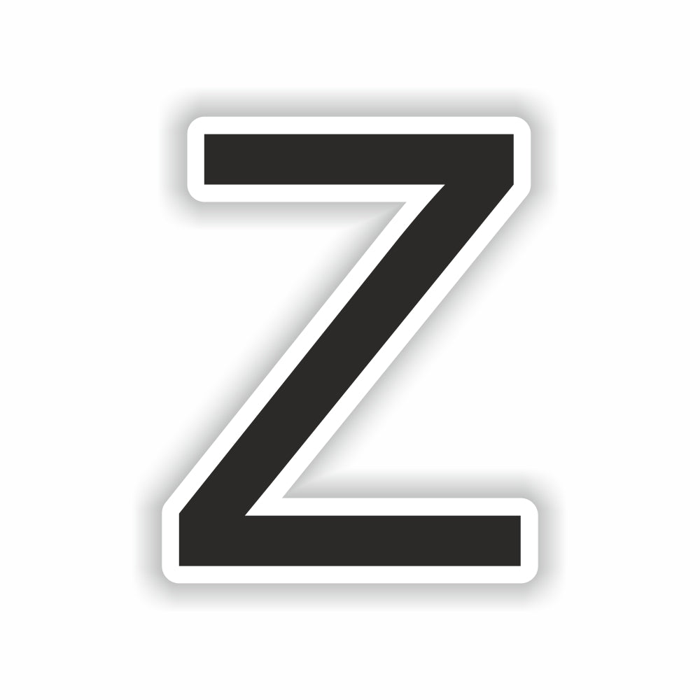 Letter Z Black