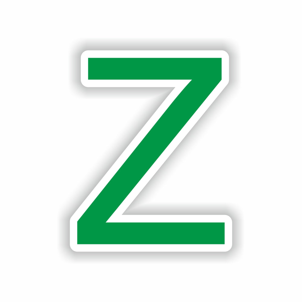 Letter Z Green