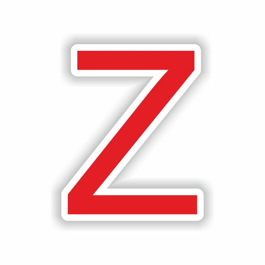 Letter Z Red