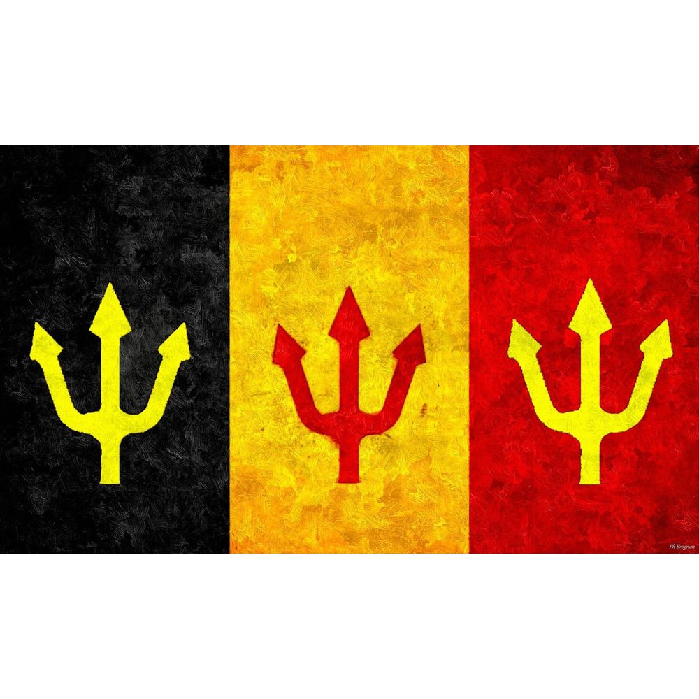 Belgium Flag Diables Rouges