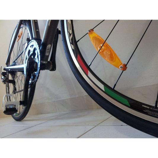 8 x Flag Stripes Italy Italian Tricolore Rim Bicycle For 700C Wheels Bike Cycling
