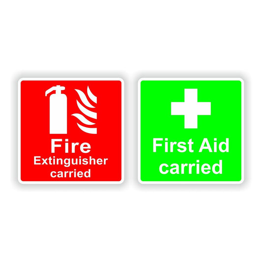 Fire Extinguisher Carried, First Aid Carried