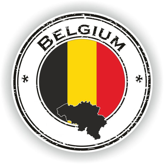 Belgium Seal Round Flag