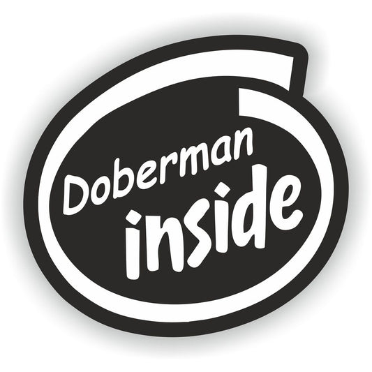 Doberman Inside Dog