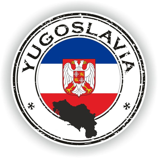 Yugoslavia Seal Round Flag