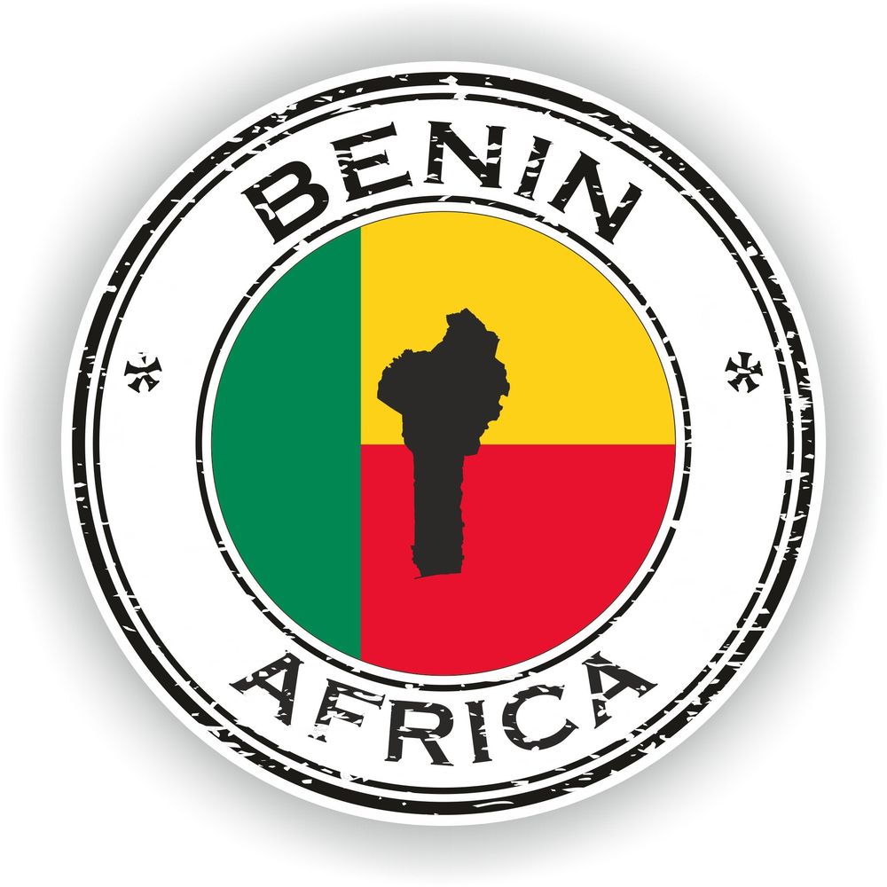 Benin Seal Round Flag