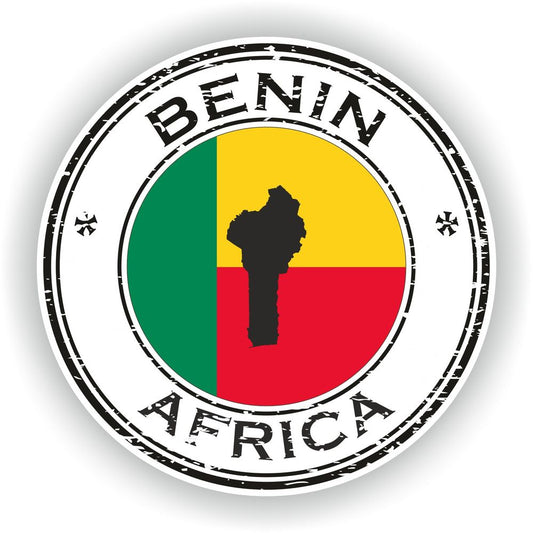 Benin Seal Round Flag