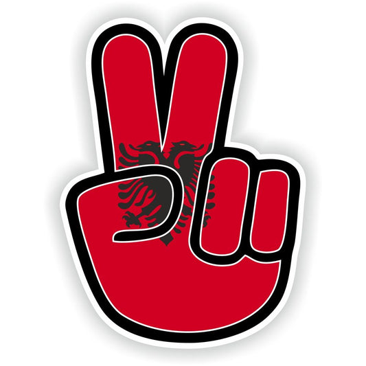 Albania Hand Peace Victory Hippy