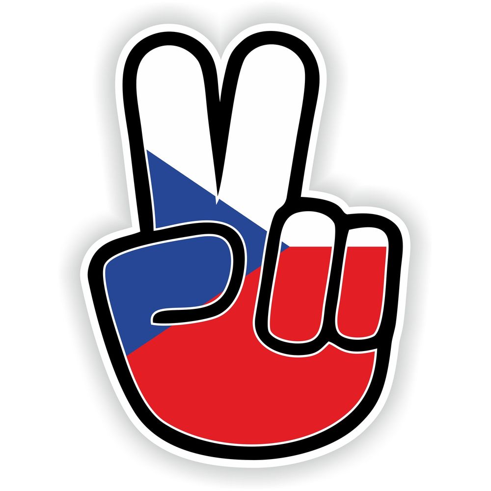 Czechia Hand Peace Victory Hippy