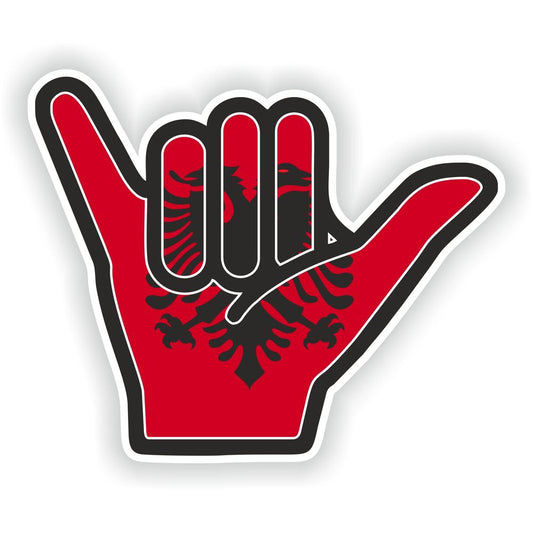 Albania Shaka Hand Hang Loose