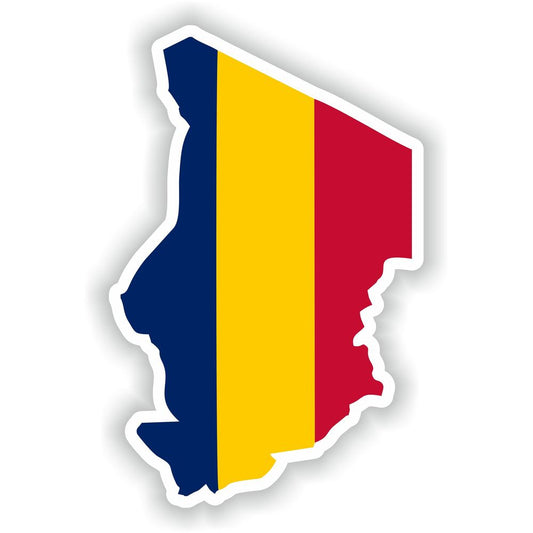 Chad Map Flag
