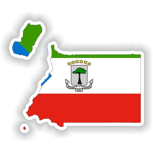 Equatorial Guinea Map Flag