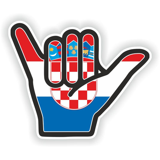 Croatia Shaka Hand Hang Loose