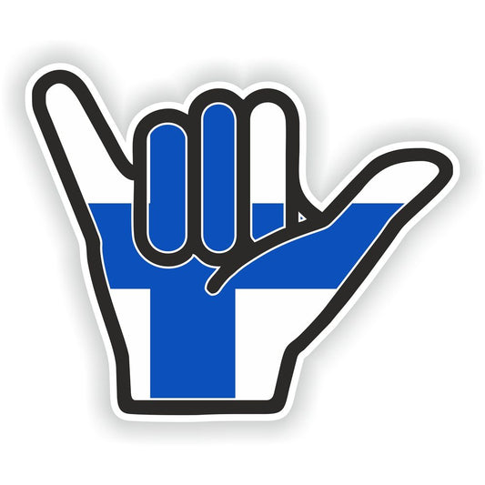 Finland Shaka Hand Hang Loose